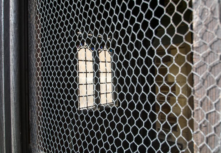 Chruch Window Through Wire