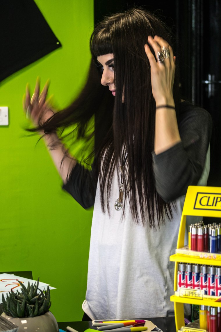 'MY HAIR'S A MESS' SHE CRIED